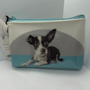 Catseye London Jack Russell Terrier Small Makeup Bag - New with Tag - Minor Flaw